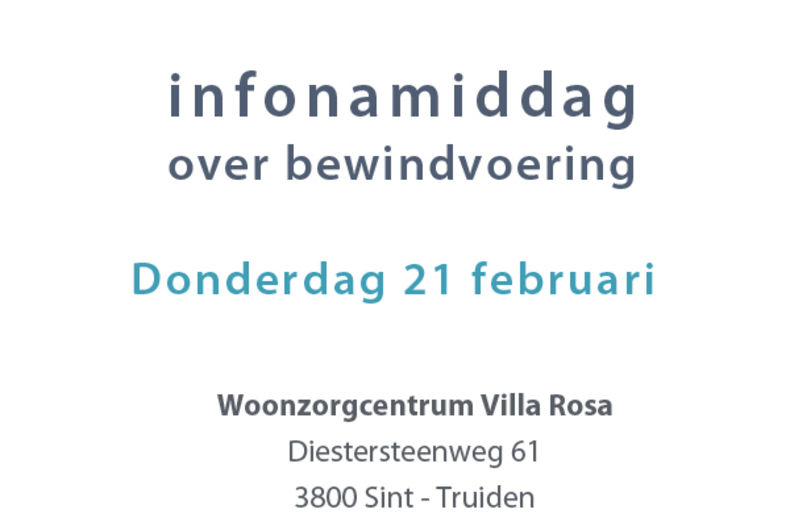 Infonamiddag over bewindvoering