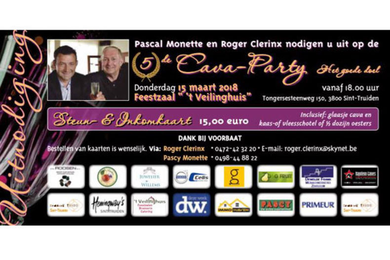 Cava Party ten voordele van Wiric